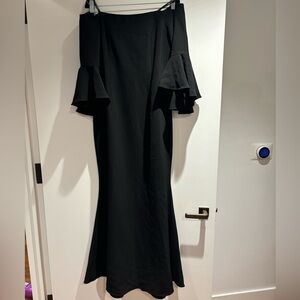Black floor length Vince Camuto gown